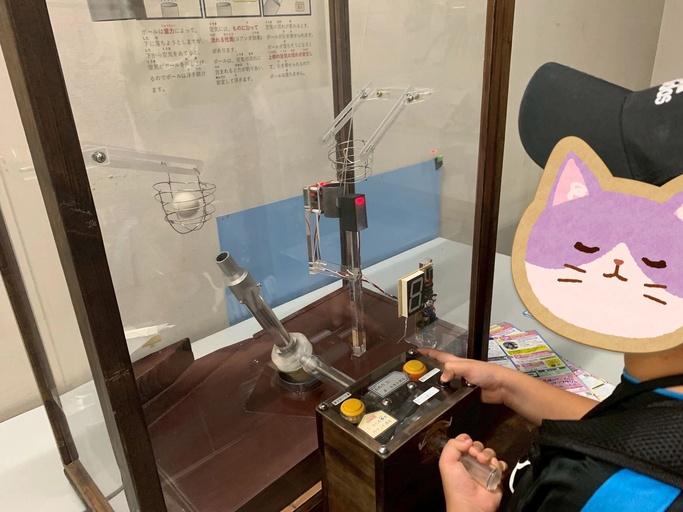 科学館での模型観察の様子