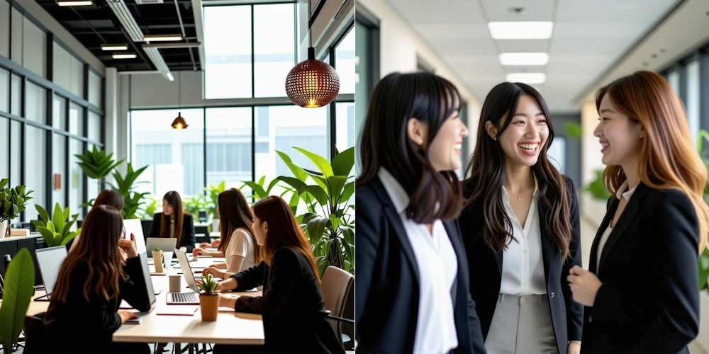 派遣スタッフが現場で活躍するイメージ画像