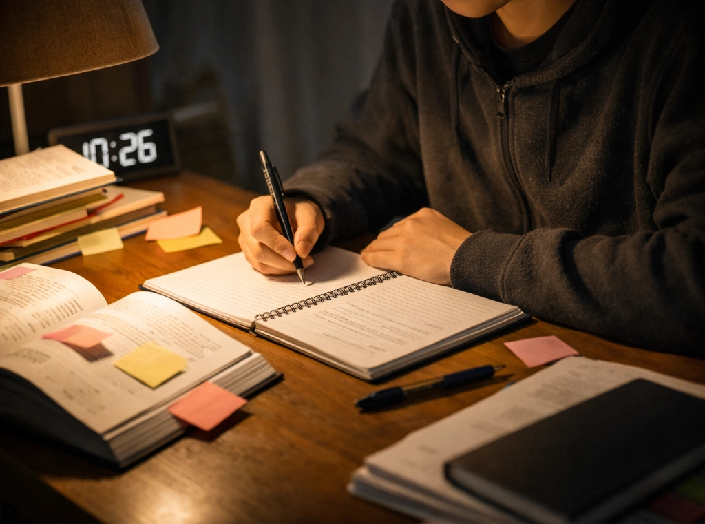 受験生の学習シーン（佳境・追い込み感）